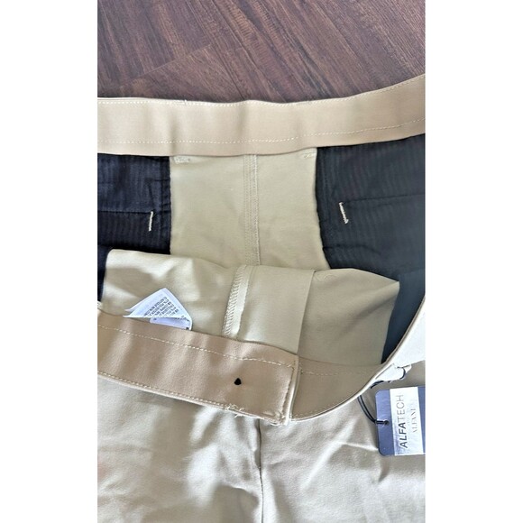 Alfani Men's Chino Tech Shorts Twill 9" Stretch Moisture Wicking Khaki Beige 40 - Picture 5 of 8